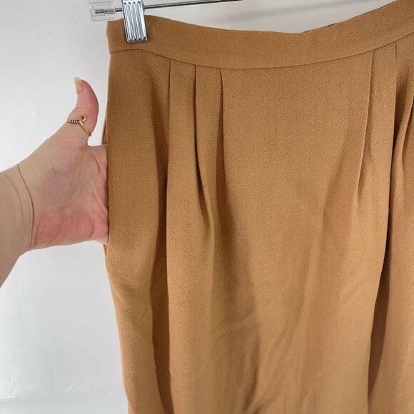 Vintage First Issue wool skirt pockets gold tan EUC small retro - Picture 11 of 11
